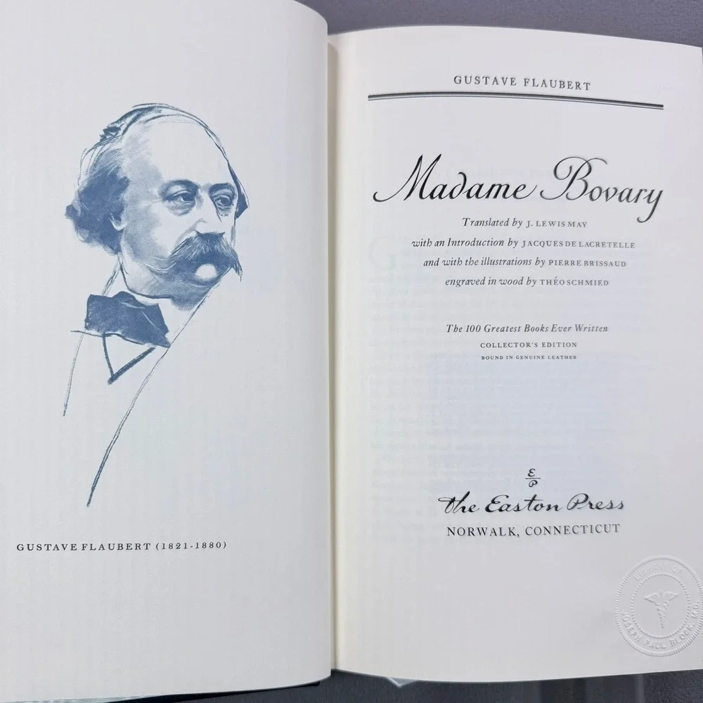 Gustave Flaubert Madame Bovary Leather Bound 1978 Easton Press Classic Fiction